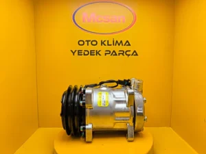 7H15 12v 2Vk Üstten Çıkış İnce Kalın Üniversal Klima Kompresörü SD8028 - Gorsel 1