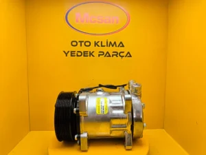 7H15 12v 8Pk Üstten Çıkış İnce Kalın Üniversal Klima Kompresörü SD8028 - Gorsel 1