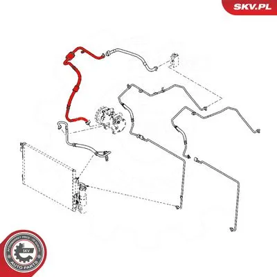 Dacia Duster 1.5 Dci (Evaporatör-Kompresör) Arası Klima Hortumu 924805330R Dacia Duster 1.5 Dci (Evaporatör-Kompresör) Arası Klima Hortumu 924805330R - Gorsel 3
