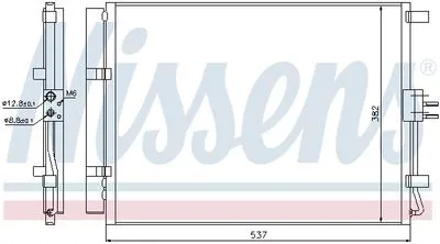 Hyundai Elantra İ30 Kia Ceed 2011-2018 Klima Radyatörü Kondanser 97606A5800 Hyundai Elantra İ30 Kia Ceed 2011-2018 Klima Radyatörü Kondanser 97606A5800 - Gorsel 3