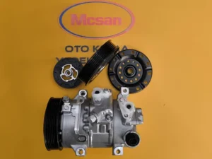 Toyota Auris Avensis Klima Kompresörü Kasnak Seti Denso 6 PK - Gorsel 1