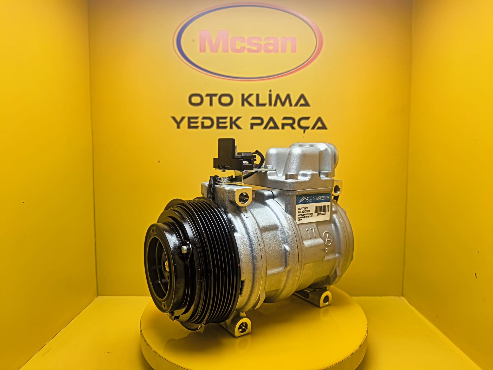 A0002303711 Mercedes W124 Geniş Ayak Klima Kompresörü A0002303711 Mercedes W124 Geniş Ayak Klima Kompresörü - Görsel 2